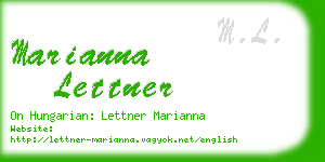 marianna lettner business card
